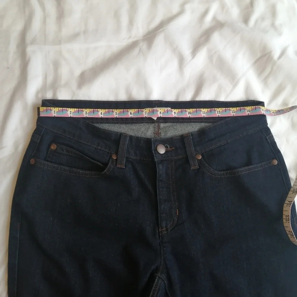 Eileen Fisher Organic Cotton Dark Wash Skinny Jeans 6 - Picture 13 of 14